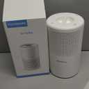 Air Purifiers for Bedroom, FULMINARE H13 True HEPA Air Filter, Quiet Air Cleaner With Night Light, Portable Small Air Purifier for Home, Office, Living Room (White)