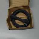 Outdoor Lights Hanging Kit,Globe String Light Suspension Kit,100FT Black Vinyl-Coated 304 Stainless Steel Guide Wire Cable,Include Wire Rope Tension Turnbuckle and Eye Hooks