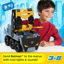 Fisher-Price Imaginext DC Super Friends Batman Toy Transforming Bat-Tank with Lights Sounds & Figure for Pretend Play Kids Ages 3+ Years, 7.374 Inches (Yellow)