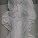 JOYIN Halloween Hanging Light up Ghost with Spooky Blue LED Light, 47 White Ghosts Halloween Hanging Decoration for Front Yard Patio Lawn Garden Party Decor Indoor Outdoor