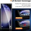 UniqueMe [2+2+1Pack] Compatible for Samsung Galaxy S23 Ultra 6.8 inch Screen Protector Flexible TPU, Camera Lens Protector with Installation Frame, 24h Scratch Self-Healing