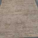 5x7 Area Rugs Beige Low Pile Indoor Washable Trendy Faded Style Rugs for Bedroom Living Room Dining Room Foldable Non-Slip Thin Print Home Office Mat