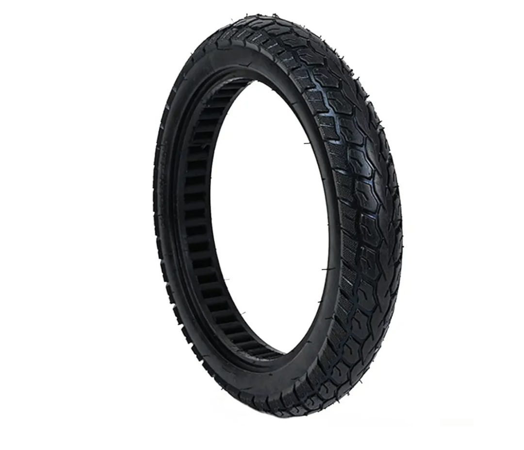 14x2.125 Inch Solid Rubber Tire Puncture Proof Airless Tire Replacement for Electric for Bike Scooter for Bicycle Anti-Flat No Maintenance Smooth Ride Black