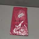 QIKSION Hot Pink Round Tablecloth 2 Pack, 84 Inch Plastic Table Cover Disposable for Parties