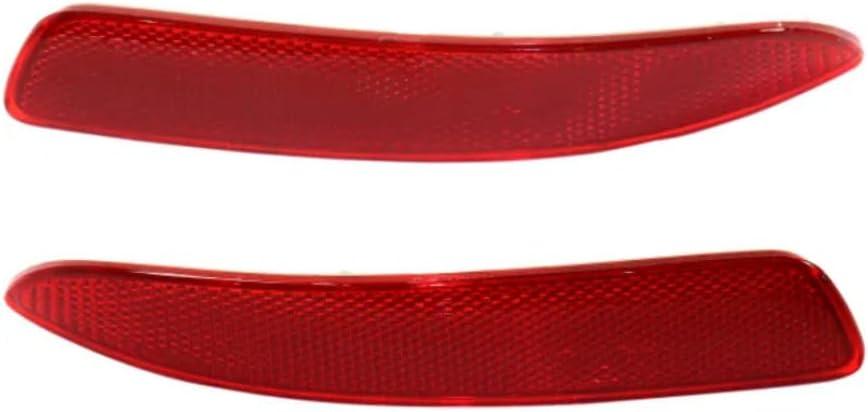 For BMW X5 (E70) 2007 08 09 2010 | 2011 12 13 w/M Aero Package ONLY Rear Bumper Reflector Pair (DOT Certified) BM1184106, BM1185106 (Driver and Passenger Side)