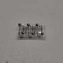 2LB Depot Double Shower Curtain Hooks Rings Polished Nickel Decor Finish Premium Rust-Resistant Stainless Steel Metal Hooks Roller Balls Glide on Shower Rods 12-Piece Set