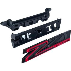 1 Grille Z71 Off Road Front Emblem 3D Badge Compatible with 2019-2025 Silverado Tahoe Suburban RST 1500 HD 2500 HD 3500HD 84384428 Offroad (Redline)