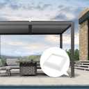 Wealrit 4 x 4 Inch White Split Style Vinyl Post Skirt Vinyl Fence Post Skirt Post Sleeve for Porch Stair Rails(4 Pack)