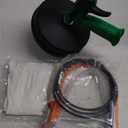 50 Ft Drain Snake, Fast Unclog Snake, Manual & Electric Drain Auger for Shower Sink, Toilet and Kitchen, Plumbing Auger Comes with Gloves and Bag, 1/4 Inch, Green