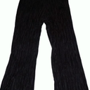 Ny Collection Women Plisse Wide-Leg Pants Jet Black Large