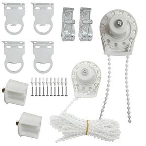 2 Set Roller Shade Accessory Set, Roller Blinds Connector Shades Clutch for 1.1"(28mm) Tube Fitting Parts Repair Kit Complete with Child Safty P-Clips and Transparent Handle