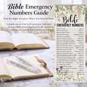25 Pack Christian Gifts for Women Men, Bible Verse Pens Bulk, Religious Gifts, Bible Emergency Numbers Pens for Church, Sunday School Study, VBS, Women Ministry