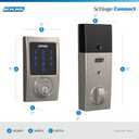 Schlage Connect Smart Deadbolt Lock with Touchscreen Keypad, Keyless Front Door Entry, Z-Wave Plus Compatible, Bright Chrome, BE469ZP CEN 625