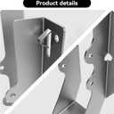2X10 Joist Hanger 18 Gauge LU210 Galvanizing Face Mount Joist Hangers for Wood Hurricane Ties Widely Applicable Rafter Ties - 20 pk