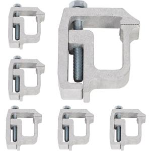 KUAFU Mounting Clamps Truck Caps Camper Shell Compatible with Toyota Chevrolet Chevy Ford Dodge Ram Gmc Sierra Dakota Ram 1500 2500 3500 F150 F250 Heavy Duty Aluminum 2 Packages (6Pcs-Silver)