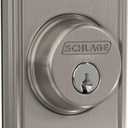 Schlage B60 N ADD 619 Deadbolt with Addison Trim, Keyed 1 Side, Highest Residential Security, Satin Nickel