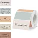 Starboling 2x1 Thermal Labels,Address Barcode Self-Adhesive Thermal Printer Stickers for Logo Design,Name/Price Tag,AddressBeige Gradient