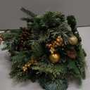 2 Pack 24 Inch Lighted Outdoor Christmas Tree with Dual Color LED Lights, Remote Control Battery Operated Pre-lit Pathway Urn Filler, Christmas Porch Decorations for Home, Porch & Yard (Green Gold)