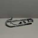 WOSIBO Three Span Deck Hook, 37 Inches Deck Bird Feeder Pole, Hanging Baskets Porch Multi-Hook for Deck Kit with Three Branches for Plant Hangers, Lanterns, Wind Chimes and More