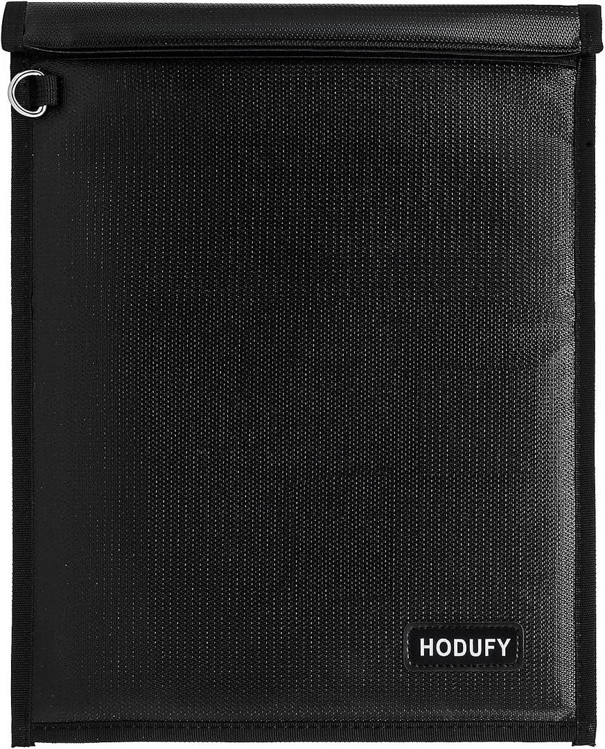 Faraday Bag (15 x 10 inches), Faraday Cage, Cell Phone Signal Jammer, Faraday Key Fob Protector, RFID Faraday Pouch Signal Blocker Anti-Theft Pouch, Anti-Hacking Case Blocker (Black)