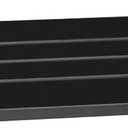 Seachrome 18 inch Silhouette Slimline Folding Wall Mount Shower Bench Seat, Matte Black Seat with Matte Black Frame