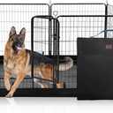 PJYuCien Dog Playpen Plus Storage Bag, 31.3" H 8 Panels Puppy Pen with Square Bottom, Heavy Duty Dog Fence for Puppies/Small Dogs