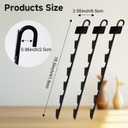 Chip Hanger Strips Hooks Display Hanging 16.5" with 6 Chip Greeting Card Party Merchandise Vendors Potato Bag Holder Snack Candy Portable Retail Organizer Storage Metal with Label Header 4 Pack