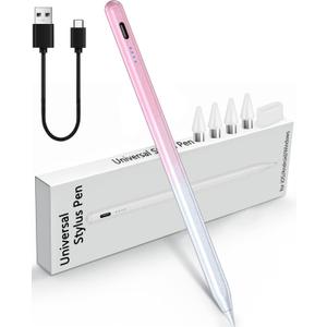 Stylists Pens for Touch Screens, Stylus Pen for iPhone, Android, Tablet, Phone, Samsung Galaxy | Touchscreen Pen for Typing, Gaming, Web Browsing - Pink