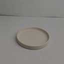 KIVY Round Decorative Concrete Tray 11x1,5 Inch - Modern Circle Coffee Table Tray - Home Decor Flat Bowl for Livingroom & Bedroom - Bandejas Decorativas - Circle Coffee Table Centerpiece (Cream)