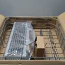 UPGRADED WD28X26099 WD28X24396 Dishwasher Lower Rack Replacement Compatible with GE Dishwasher Rack Parts with WD28X10128 Dishwasher Silverware Basket & WD28X27241 Dishwasher Rack Roller Kit 