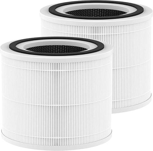 240 Replacement Filter Compatible with 240 Air Purifier, 3-in-1 HEPA Replacement with Activated Carbon Filter for 99.97% Air Pollutants, Odor and Smoke, Filter Replacement for 240 Air Purifier, 2 Pack
