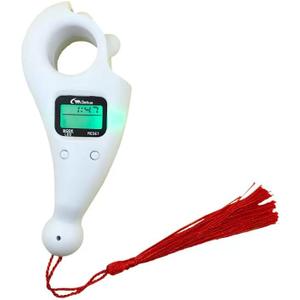 5 x Digital Tasbih Finger Counter, Muslim Islamic Rotating Digital Tasbeeh Prayer Beads Tally Counter with Time and LED Night Light (White LED)