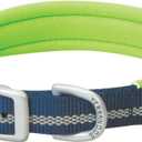 Reflective Neoprene Lined Dog Collar (13" (11-14 in., 3/4 in. width), Navy)