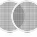 RV Vent Screen Roof Fan Frame Parts Replacement for FAN-TASTIC RV Vent Fan, RV Roof Vent Cover Accessories for FAN-TASTIC fan vent screen, Insect proof and ventilated - White 2PCS