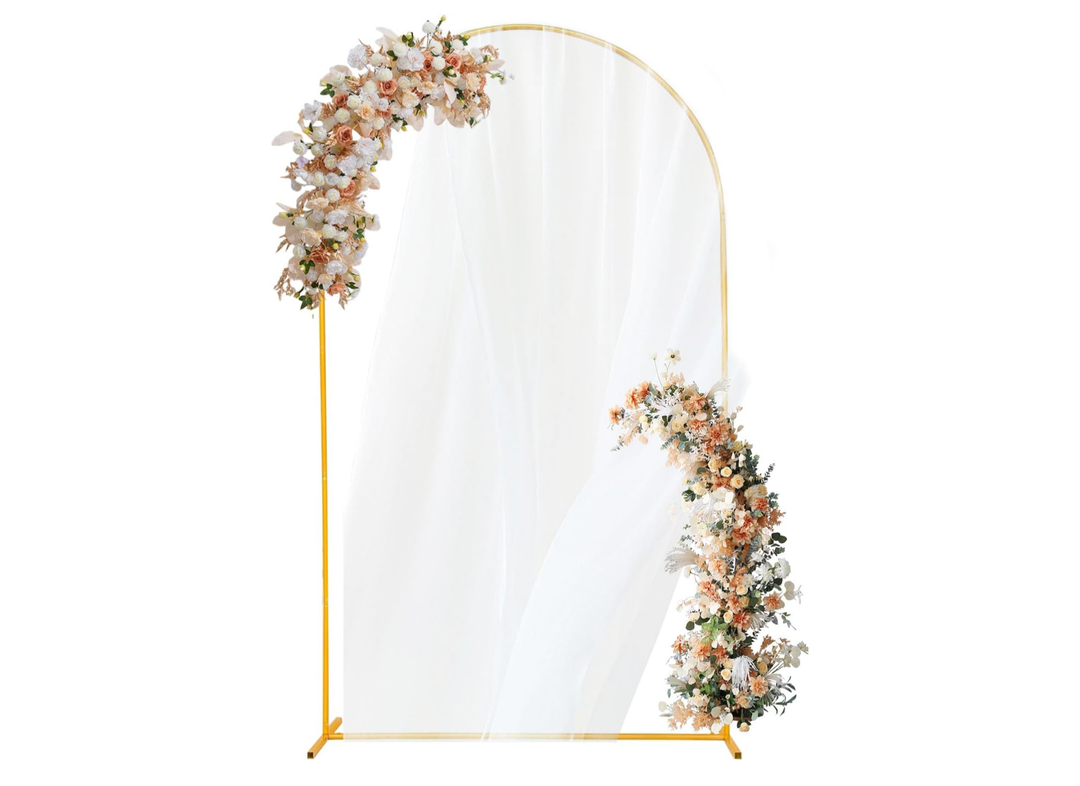 Arch Backdrop Stand 5FT Gold Wedding Balloon Arched Backdrop Stand Metal Arch Frame for Birthday Party Bridal Baby Shower Ceremony Decoration Arch Backdrop Stand 5FT Gold Wedding Balloon Arched Backdrop Stand Metal Arch Frame for Birthday Party Bridal Baby Shower Ceremony Decoration