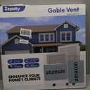 24"x24" Gable Vent Aluminum Alloy  High-Airflow Vent for House & Shed, Rustproof Metal Mesh, Waterproof & Anti-Condensation, Opening 22"x22" Black