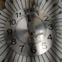 Large Wall Clock Metal Decorative Wall Clocks Silent Non-Ticking,Bling Shining Modern Art Starburst Big Wall Clocks for Living Room Bedroom Dining Room Kitchen Decor,Dia 28 Inch Silver