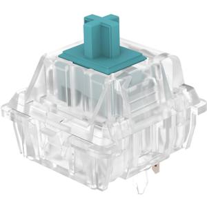 DUROCK T1 Tactile Keyboard Switches, 5 Pins Tactile Switches 67g Gold Plated Spring Heavy Tactile Key Switches Pre-Lubed (DUROCK Clear T1, 90pcs)