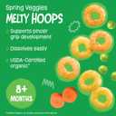 Earth's Best Organic Melty Hoops, Bite-Sized Snacks for Babies 8 Months and Up, Spring Veggie, 0.70 Ounce Bags (Pack of 4), BBD 19JUL 2026