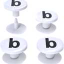 4-Pack Replacement Buttons with B for Bogg Bag Handle Strap. Compatible with Bogg Bag Beach Tote Handles. Fix Your Bogg Bag Handle Quickly and Easily with Replacement Rivets
