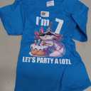 Kids Axolotl 7th Birthday Shirt - I m 7 Lets Party Alotl T-Shirt (Sapphire Blue) Kids 8