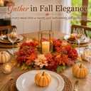 24 Inch Fall Wreaths for Front Door, Autumn Flower Wreath