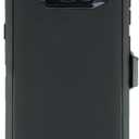 WallSkiN Case for Galaxy S8 Plus (6.2") Heavy Duty Full Body Military Grade Drop Protection Carrying Cover Holder | Holster for Men Belt with Clip Stand  Black/Black