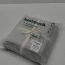 BESTOUCH Duvet Cover Set 100% Washed Cotton Linen Feel Super Soft Comfortable Chic Lightweight 3 PCs Home Bedding Set Solid Northern Droplet Grey King