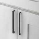 10 Pack 10''(256mm) Matte Black Cabinet Pulls Kitchen Stainless Steel Cabinet Handles Square Cabinet Hardware for Cupboard Drawer Pulls