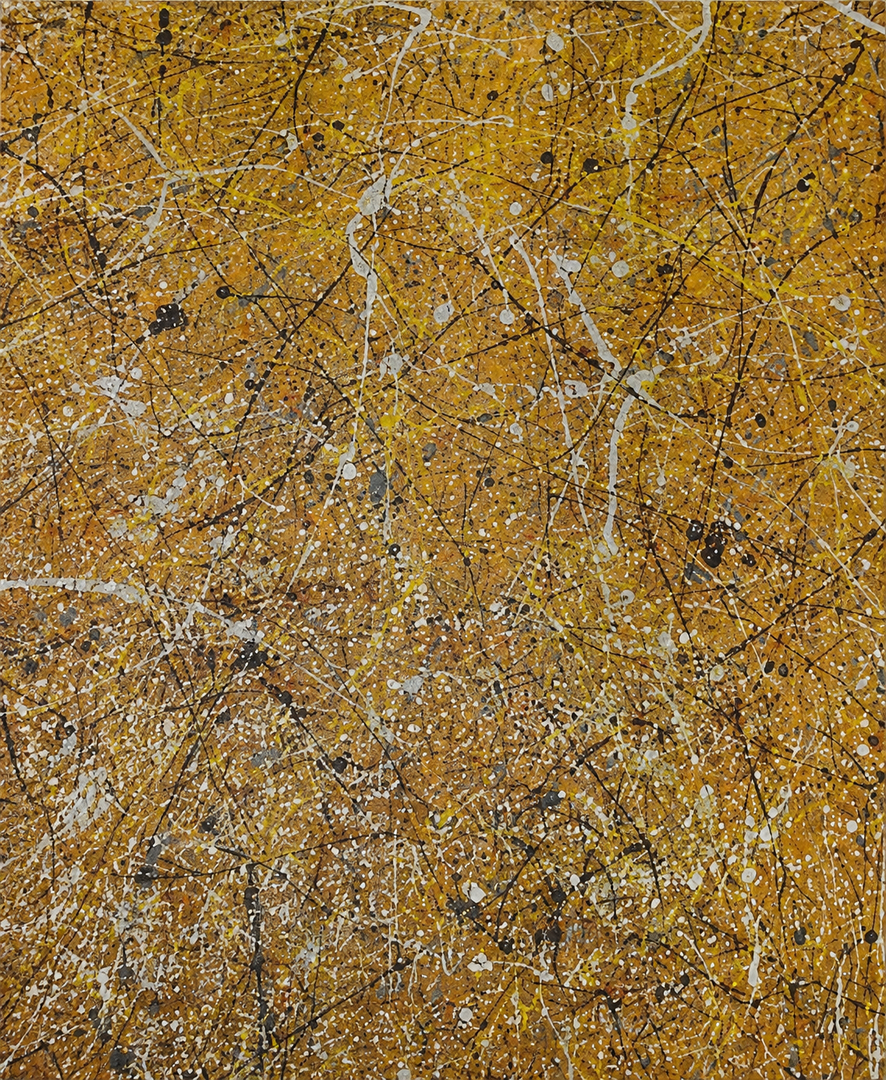 Hand Painted Art BrushEcho, 64"x 92" in, Oil Painting