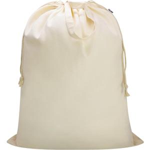 Canvas Laundry Bag 33"Wx 35"H, Thick Canvas Laundry Bag with Handles & Drawstring, Extra Large Heavy Duty Washable Basket Liner Hamper Liner Storage Sack (Beige XL, 1 Pack)