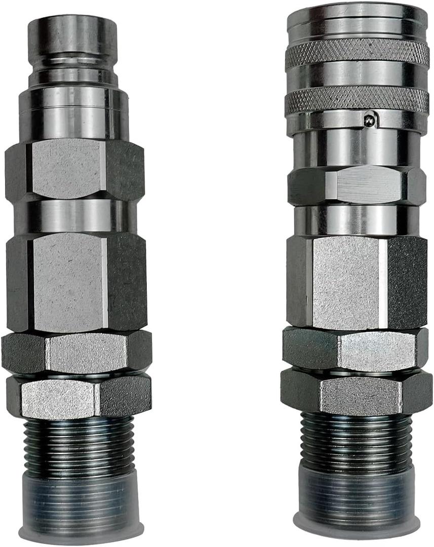 Hydraulic Quick-Connect Coupler Replacement for AT312877 KV13884 Fit for John Deere 332 326D 280 332D 325 333D 270 328 328D 260