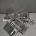 WDF 300 Pieces Silver Plastic Silverware - Plastic Silverware Heavy Duty - 100 Forks 100 Knives 100 Spoons - Disposable Silver Cutlery Perfect for Party/Wedding/Christmas