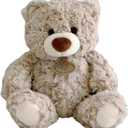 10Inch Teddy Bear Stuffed Animal, Soft Stuffed Teddy Bear Plush Toy, Birthday Xmas Gifts for Kids Baby (Light Brown)